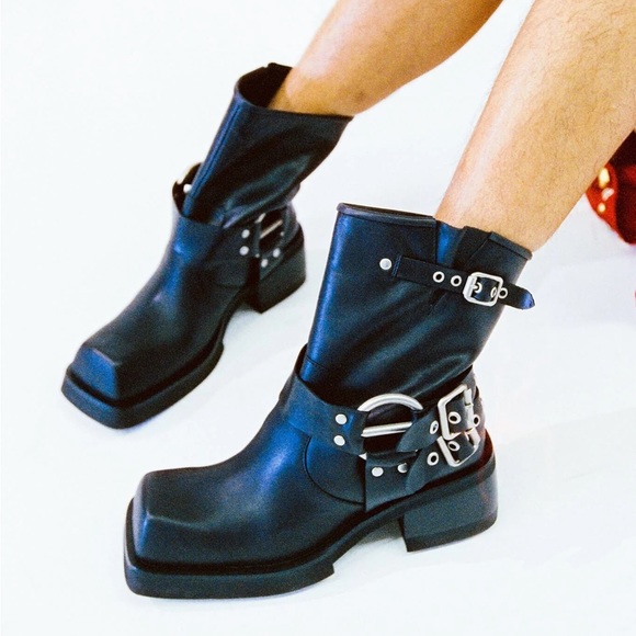 ankle biker boots